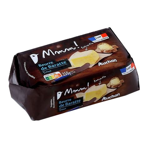 AUCHAN MMM Beurre Doux De Baratte 250g Pas Cher Auchan Fr