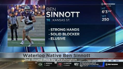 Waterloo Native Ben Sinnott Drafted By Washington Commanders YouTube