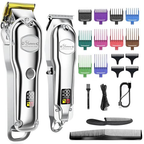 Combo Professional Hair Trimmer E Aparador De Cabelo Para Homens Sem