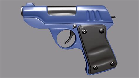 Pistol tf2 low poly (scout & engineer) 3d model