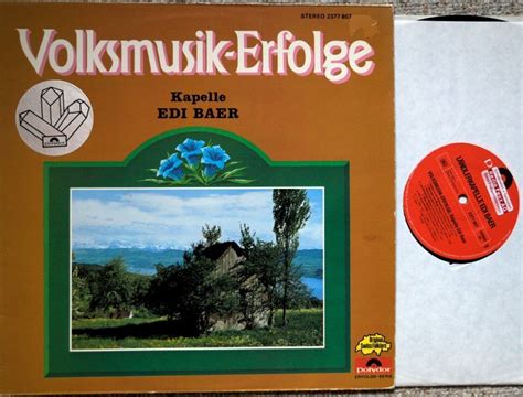 Kapelle Edi Baer Volksmusik Erfolge Lp Gewaschen Kaufen Auf