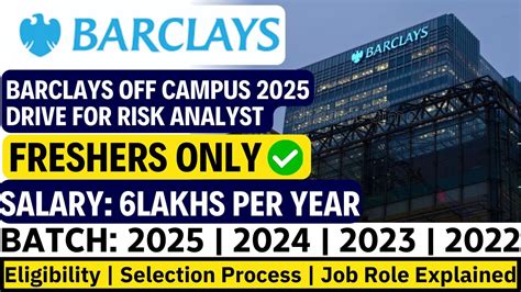 Barclays Hiring Announcement Off Campus Drive For 2024 2023 Batch Latest Hiring 2024 Youtube