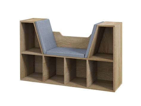 Biblioth Que Banc En Design Contemporain Casiers Coussins