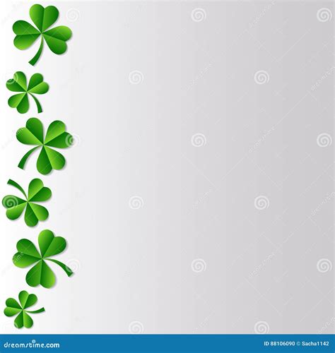 Irish Shamrock Stock Vector Illustration Of Food Stalk 88106090