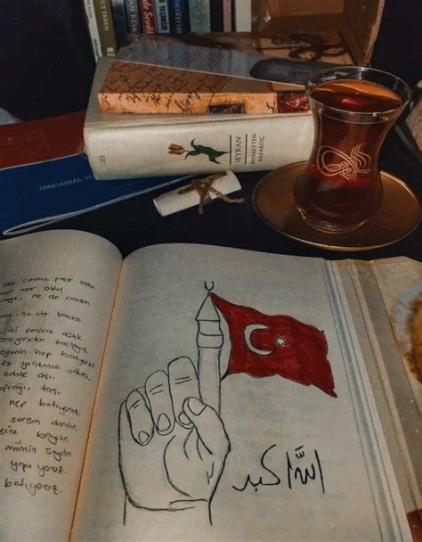 Türkiye 🇹🇷 Bayrak İslami Sanat Bozkurt