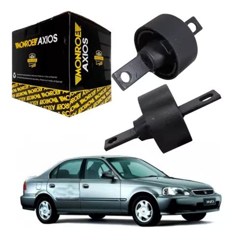 Kit 2 Buchas Do Facão Eixo Traseiro Honda Civic Todos 92 00