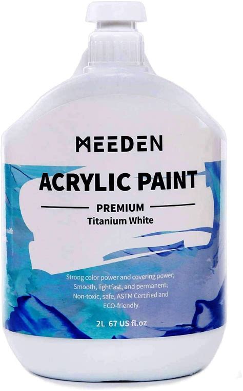 MEEDEN Heavy Body Acrylic Paint 2L 67 Oz With Pump Lid Non Toxic