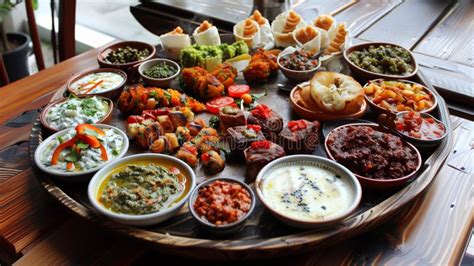 Traditional Turkish Meze Platter A Vibrant And Appetizing Collection