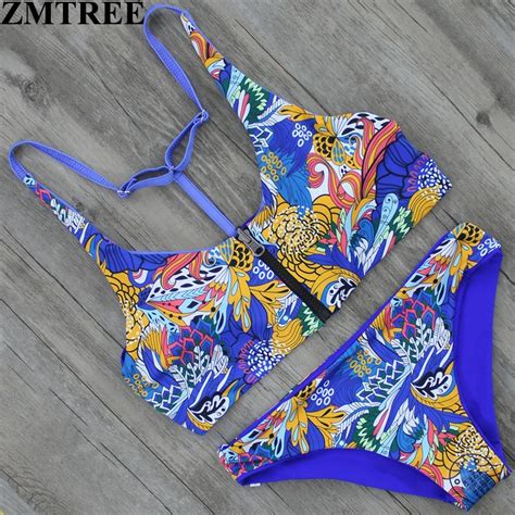 Zmtree Bikini Sexy Women Bikini Set Bandage Bathing Suit Vintage