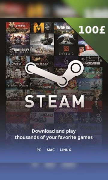 Buy Steam Gift Card 100 GBP Steam Key For GBP Currency Only Cheap