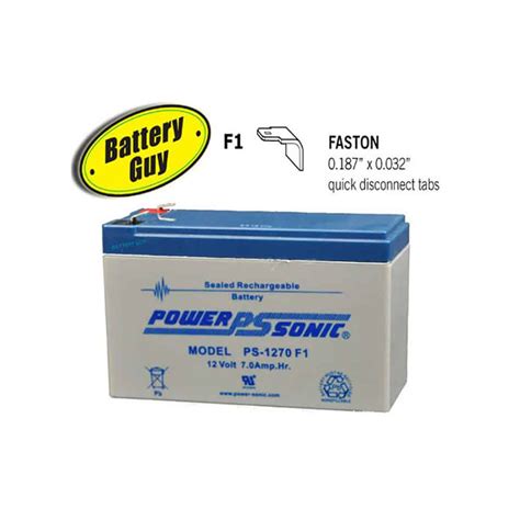 Power Sonic PS 1270 F1 Rechargeable SLA Battery 12v 7Ah 17 95