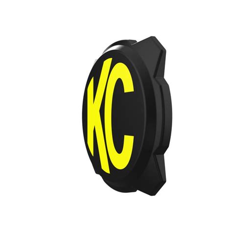 KC HiLites 6 Pro6 Black Yellow KC Logo Light Shield Covers 5111