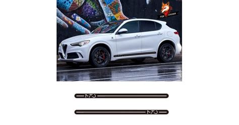 Customized Car Stickers Sport Styling Vinyl Decal Door Side Skirt Strip