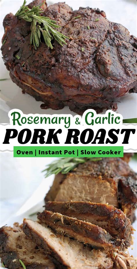 Rosemary Garlic Pork Roast