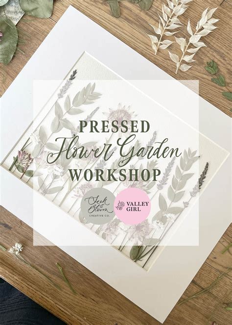 WORKSHOP Pressed Flower Garden Art - August 6th – Seek and Bloom