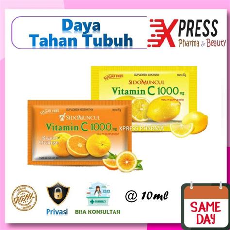 Xpress C Sidomuncul Vitamin C Mg Lemon Orange Sido Muncul