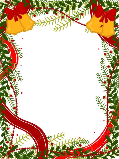 Christmas Border With Bell Decoration Christmas Border Designs