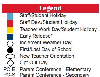 Brook Village Early Childhood - School District Instructional Calendar ...