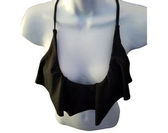 Black String Bikini Top Etsy