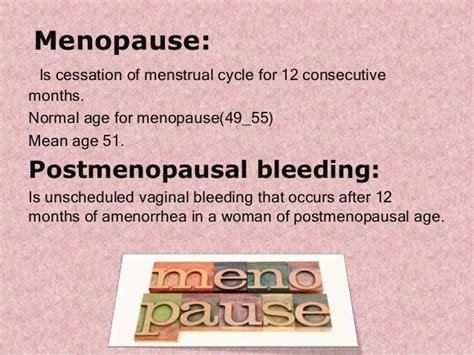 Postmenopausal Bleeding