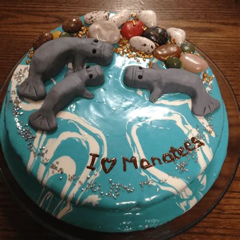 Manatee Cake Design Images Manatee Birthday Cake Ideas Birthday