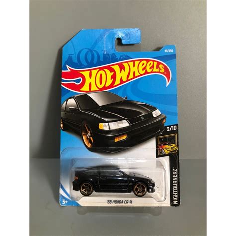 Jual Hot Wheels 88 Honda CR X Hitam Nightburnerz 2019 Shopee Indonesia