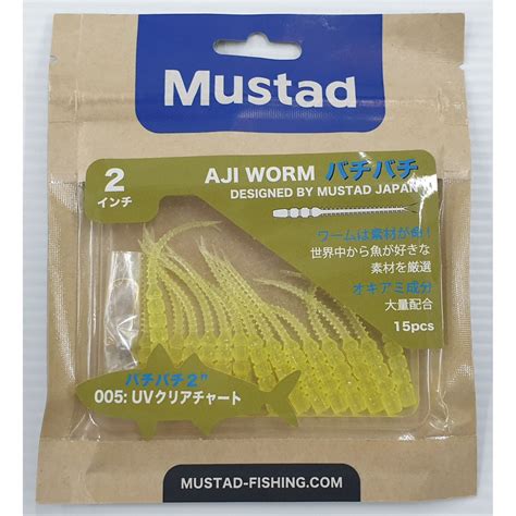 Mustad Aji Worm Bci Soft Plastic Ultralight Soft Lure Ajing