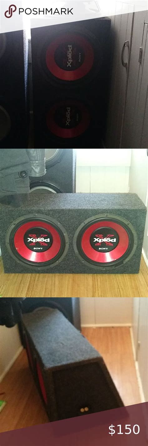 2 12 inch Sony Xplod subwoofers 2 12 inch Sony Xplod subwoofers in a ...