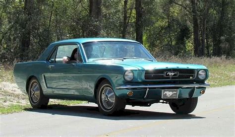 Twilight Turquoise Blue 1965 Ford Mustang Hardtop