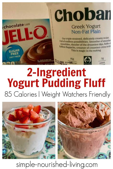 2 Ingredient Greek Yogurt Pudding Fluff Recipe Weight Watchers