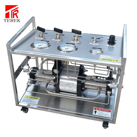 Terek Pneumatic Co2 Oxygen Helium Gas Transfer Booster Pump With Double Acting Driven High