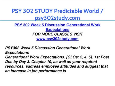 Ppt Psy Study Predictable World Psy Study Powerpoint