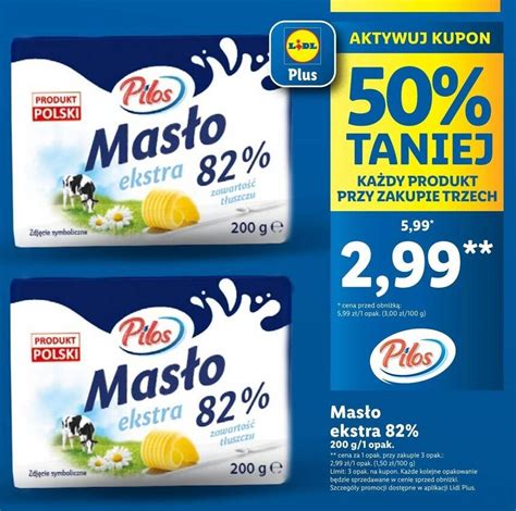 Promocja Masło pilos w Lidl