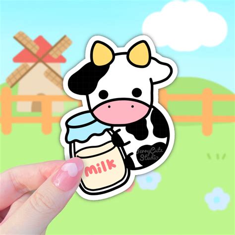 Moo Moo Sticker – Berrycutestudio