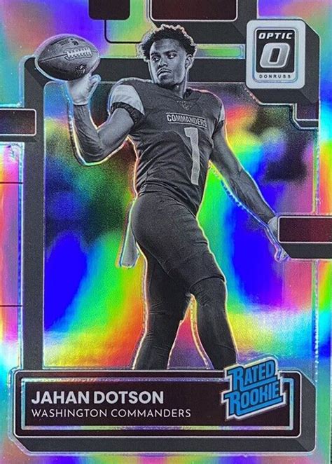 Jahan Dotson 2022 Optic 210 Holo Variation Price Guide Sports Card