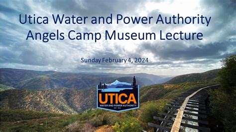 Utica Power And Water A Lecture By Joel Metzger Hosted By The