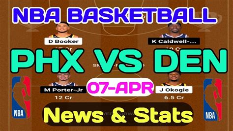 Phx Vs Den Dream Prediction Phx Vs Den Nba Basketball Phoenix