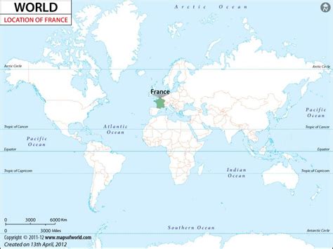 World Map Of France