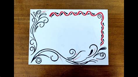 Sketch Pen Border Design For Project In This Video Learn How To Make