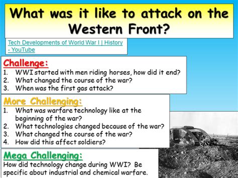 Trench Warfare WWI | Teaching Resources