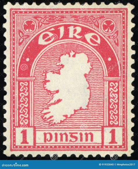 Postage stamp editorial image. Image of postal, eire - 91933840