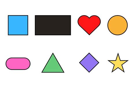 Colored Shape Matching Activity Digital Download Etsy