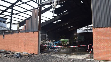 Feuer In Einer Lagerhalle In Thumby SHZ