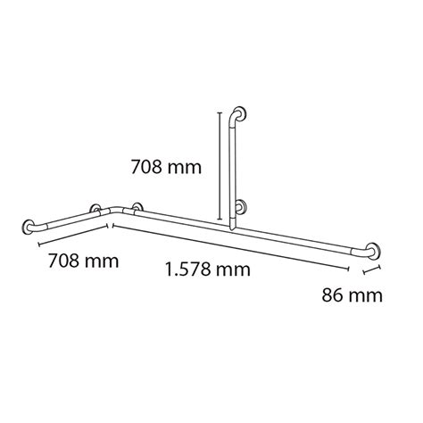 Barra De Apoyo Ba Era En Ngulo Horizontal Nylon Presto Equip