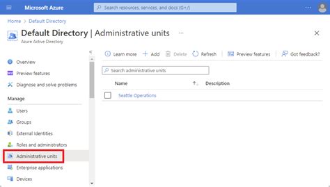 관리 단위 만들기 또는 삭제 Microsoft Entra Id Microsoft Learn