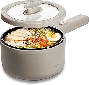 Amazon COOK WITH COLOR Electric Hot Pot 1 6L Mini Cooker 700W Power Non Stick Surface