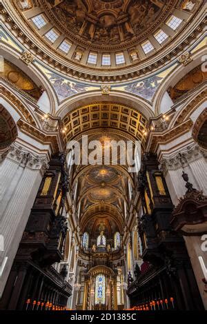 Interior Of St Paul S Cathedral Designed By Sir Christopher Wren In