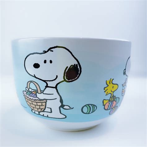 Peanuts Snoopy & Woodstock Happy Easter Ceramic Big Coffee Mug Cup 24