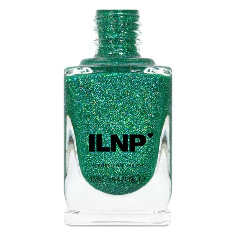 Hide And Seek Shamrock Green Holographic Sheer Jelly Nail Polish By Ilnp