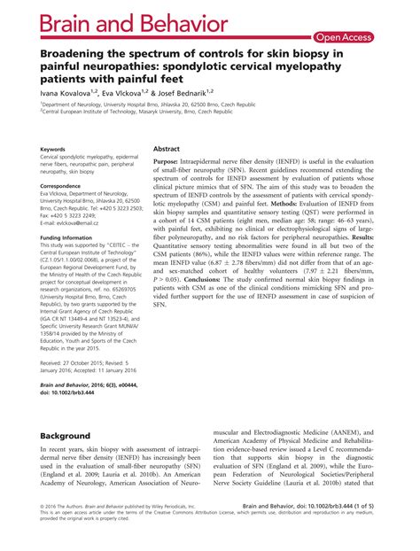 SOLUTION: Broadening the spectrum of controls for skin biopsy in